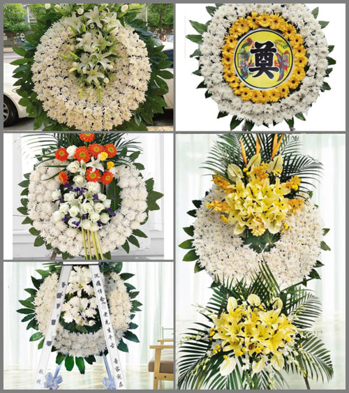 湖北黄冈市黄梅县新开镇下洲尾村花圈速递